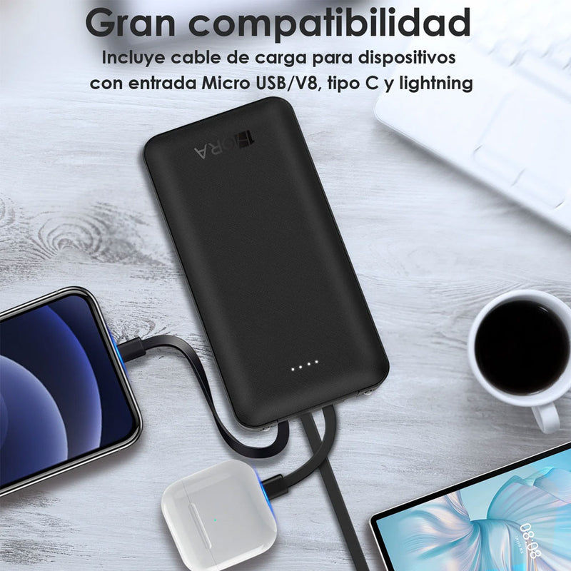 Power Bank 20000mAh 1Hora Bateria Portátil Gar159n Preto