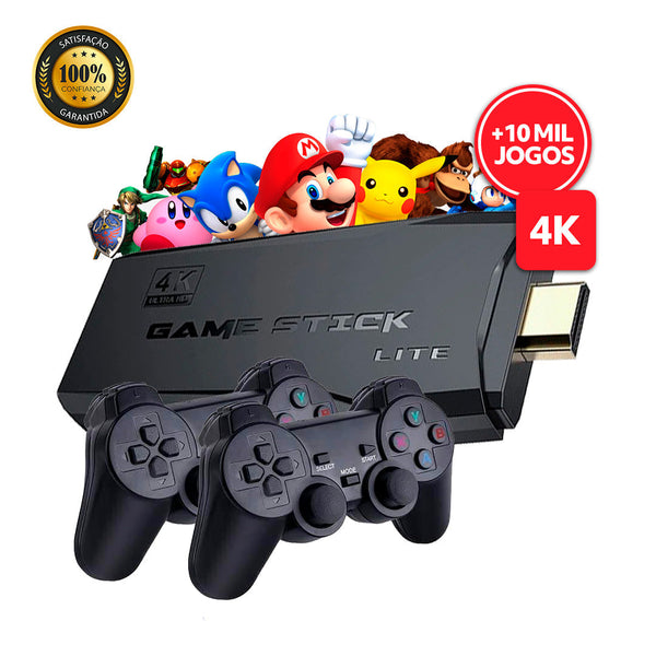 GameBox 4K® 10.000 Jogos Retrô [2 Controle sem Fio]